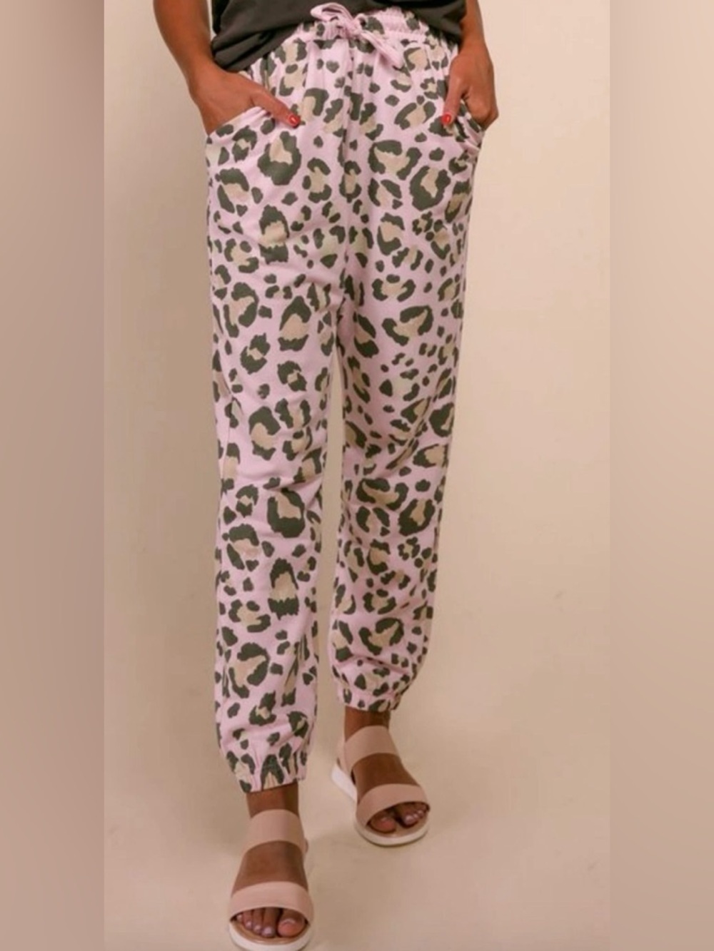 Show Me Your Mumu Pink Leopard-Print Lounge Pants